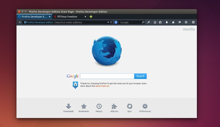 Firefox Developer Edition 