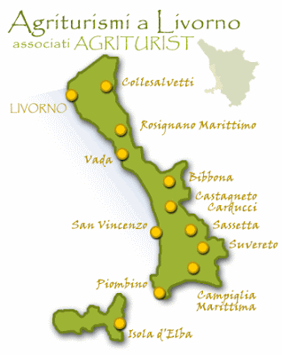 Mappa di Livorno Geografica Della Città