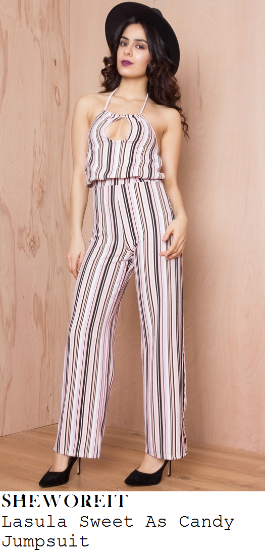 holly-hagan-white-black-pink-vertical-stripe-sleeveless-wide-leg-jumpsuit