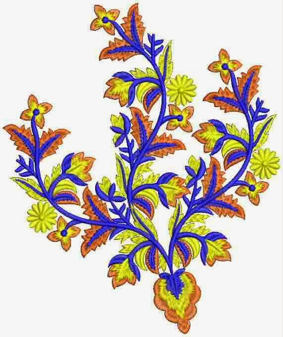 Embdesigntube Vintage Floral Embroidery Patch Work Designs