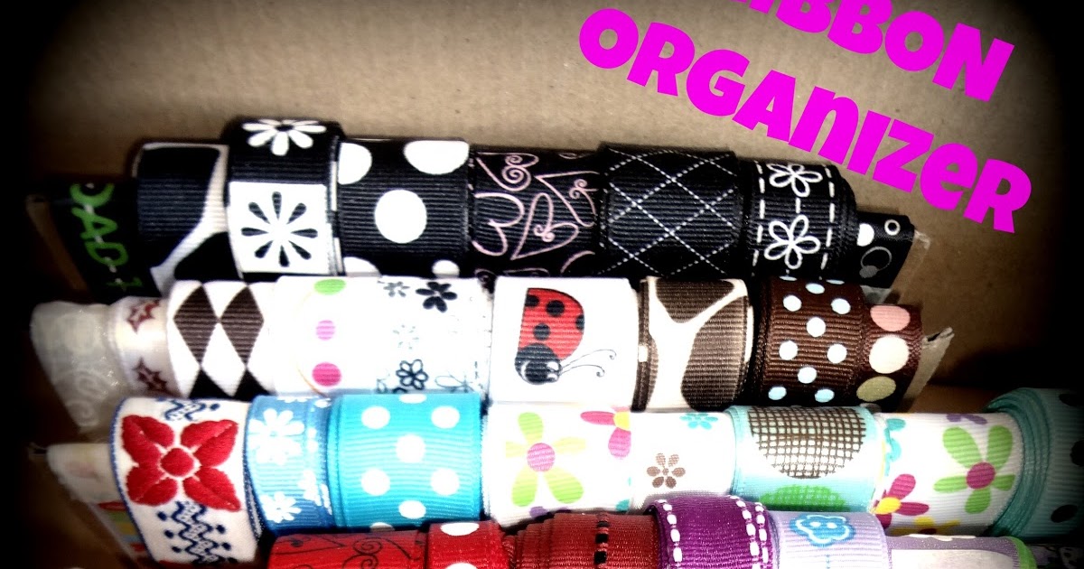 Crafty Night Owls Turning a shoebox into a ribbon organizer