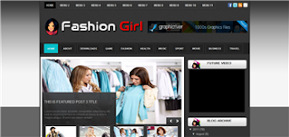 Fashion Girl Blogger Template fashion related blogger template