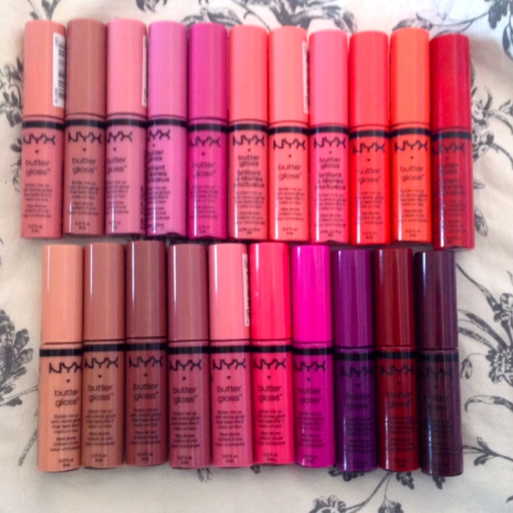 Beautywithemilyfox NYX butter glosses + lip swatches!