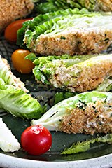 Little Gem Wedges w/ Anchovy Dressing and Lemon Chive Toasted Panko (GF) (DF)