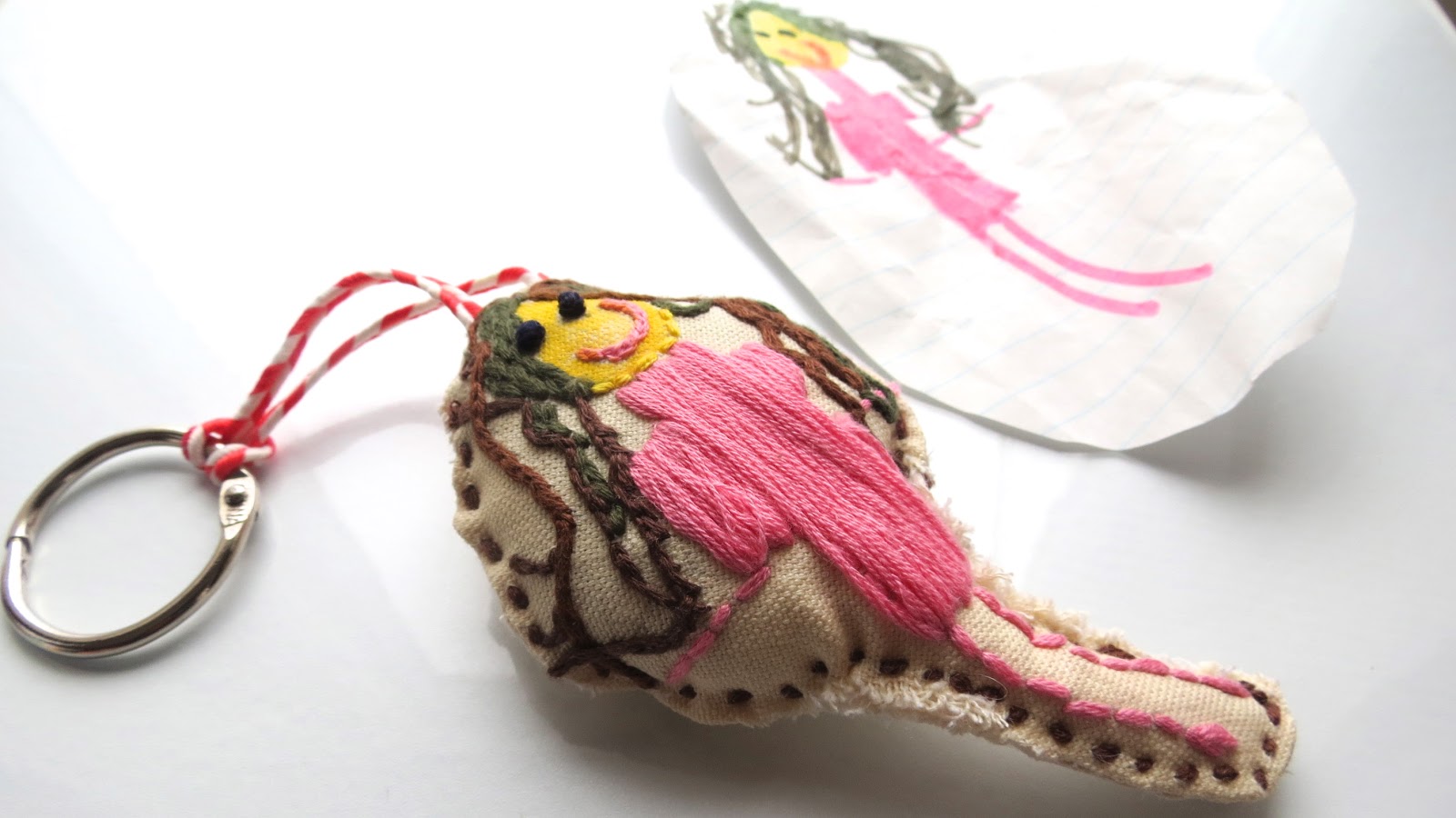 The Simple Craft Diaries Key holder form my little girl's drawing