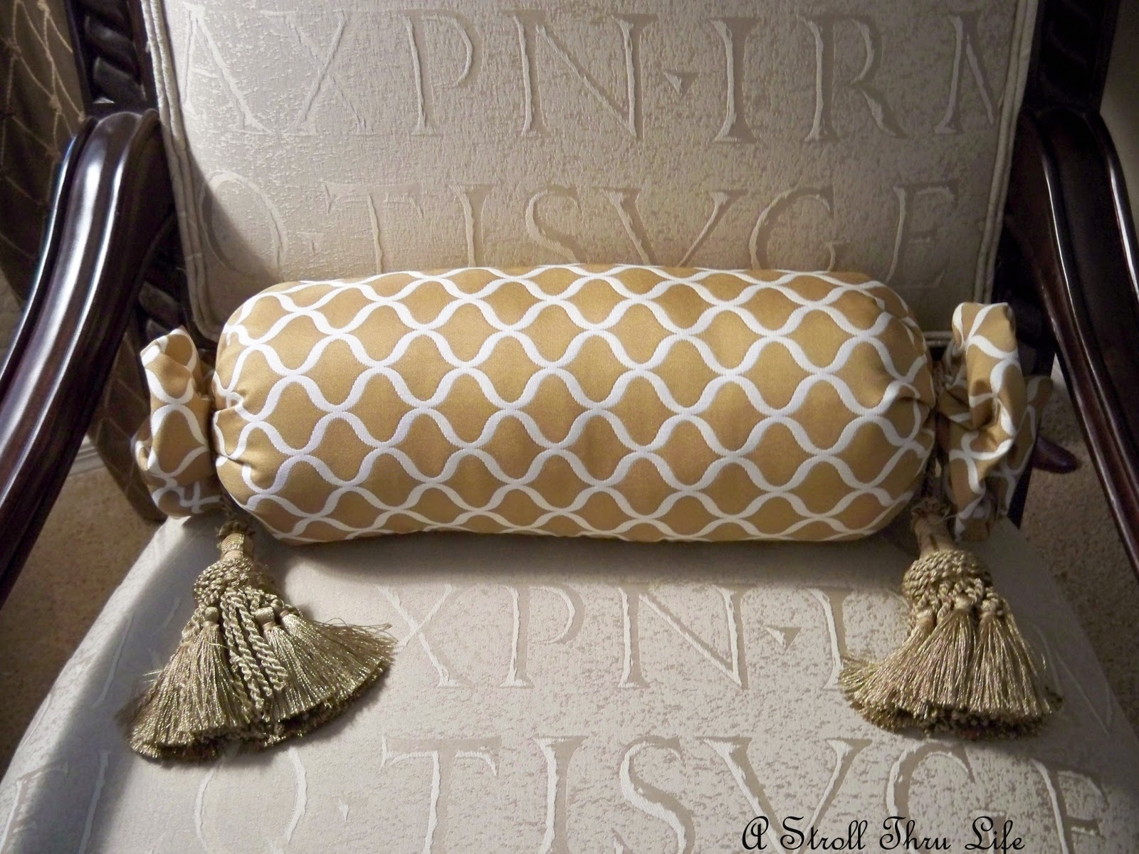 A Stroll Thru Life SewNo Sew Jelly Roll Pillow Tutorial