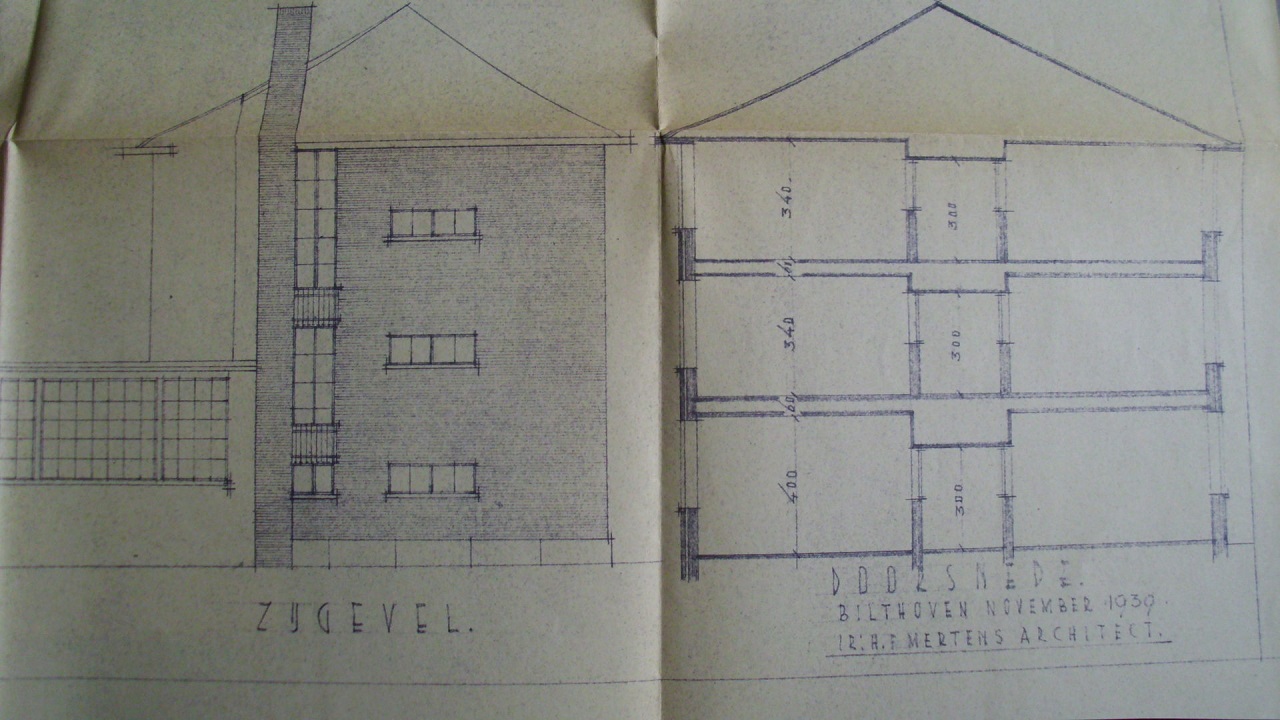 Voorstel voor verbouwing HBS in 1939