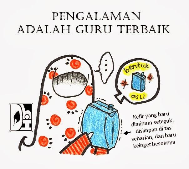 Komik Muslimah pengalaman adalah guru terbaik (edisi kefir)