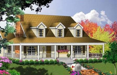 Front Porch Ideas For Ranch Style Homes The Pretty Bench Can Be Added To Make Front Porch Has Colonial Style Wrap Around Makes