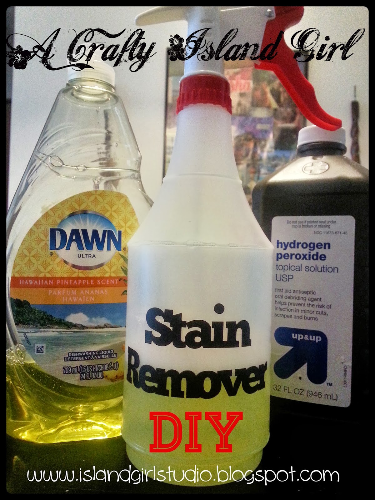A Crafty Island Girl Green Clean DIY Stain Remover