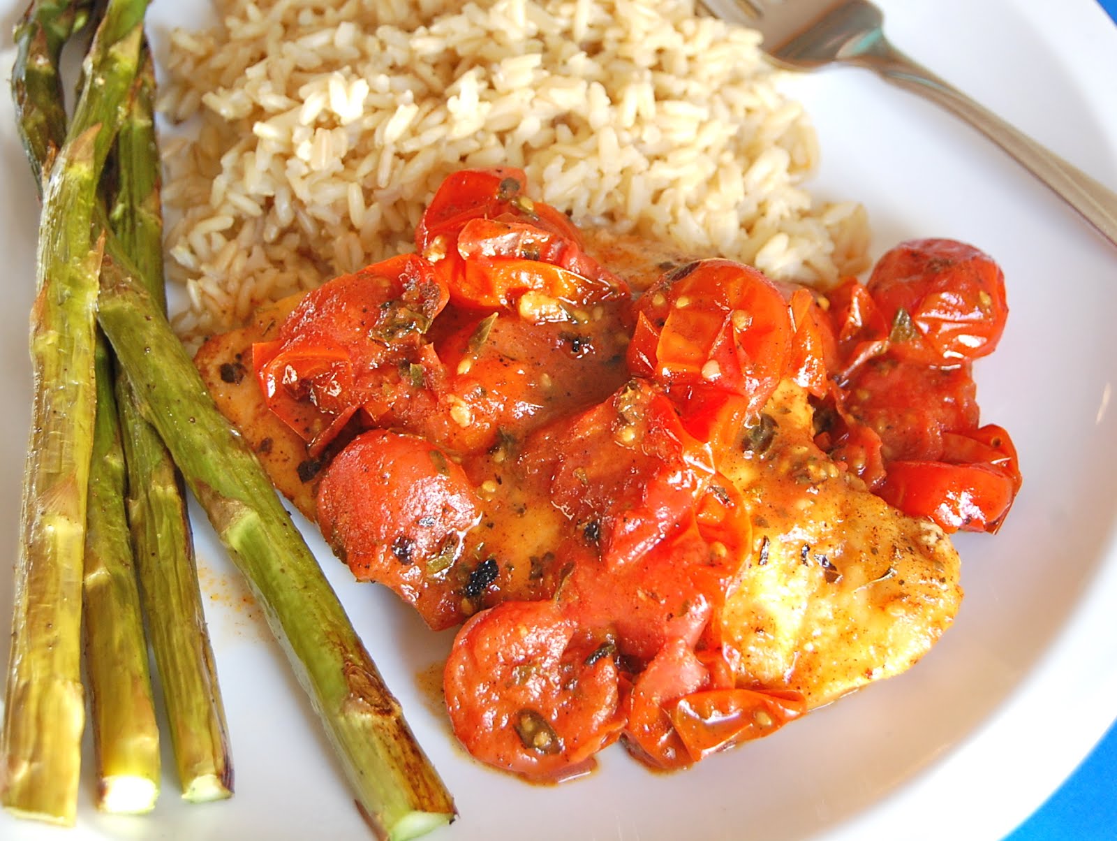 Chef Mommy Chicken with Tomato Pan Herb Sauce
