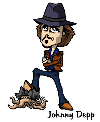 Johnny Depp Cartoon