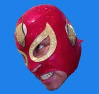 Rockabilly Red Rebel Mask
