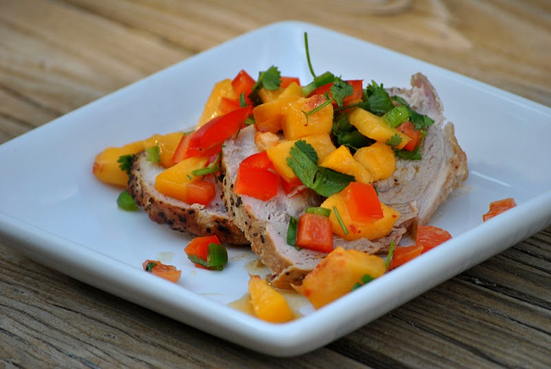 The Farm Girl Recipes Pork Tenderloin with Peach Salsa