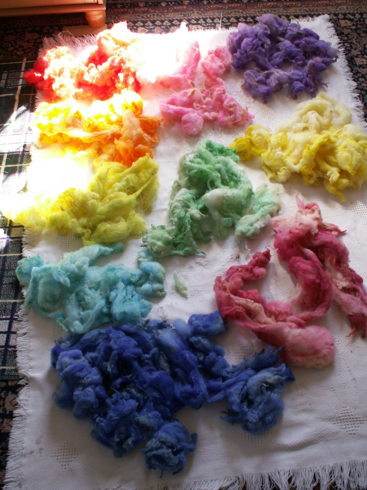 Kimberly's Heirloom Crafts Fiber Dyeing for Wet Felting