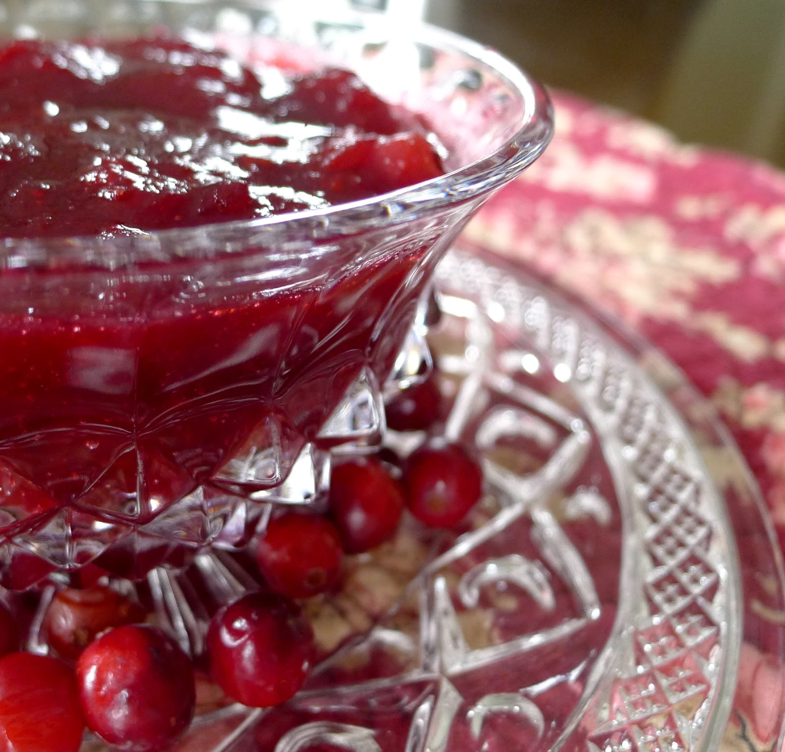 Less Noise, More Green New England Cranberry Sauce and the original