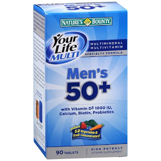 Drugstore.com coupon code: Nature's Bounty Your Life Multi Men's 50+ High Potency Vitamin Supplement, Tablets