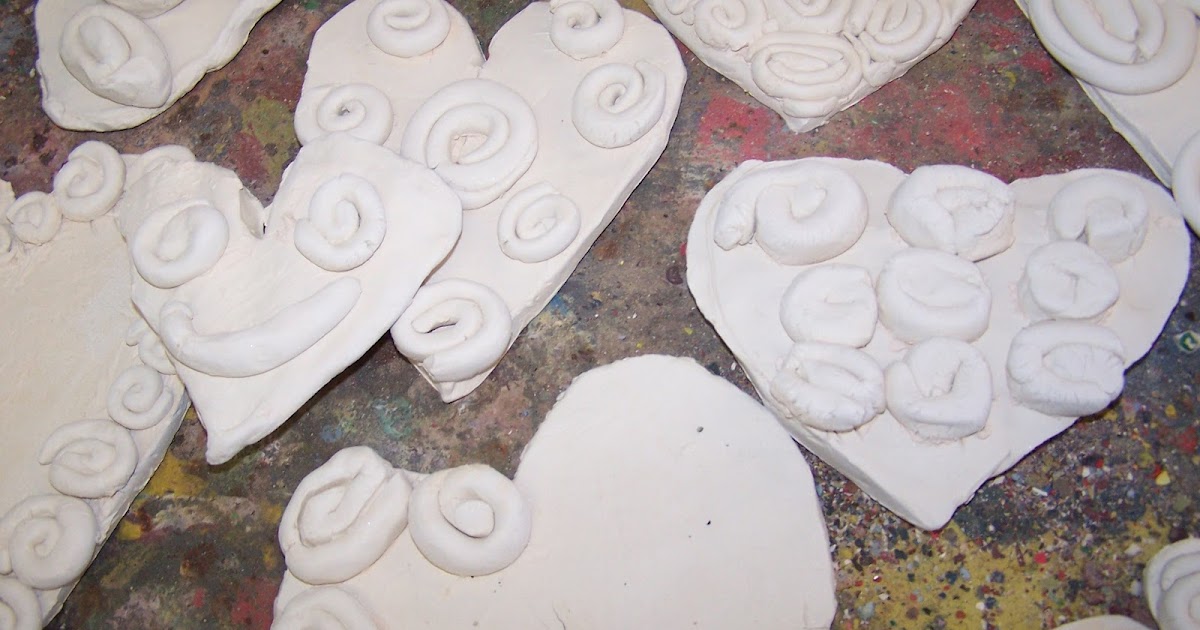 Elementary Artist Clay Hearts