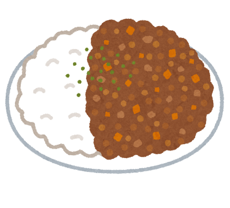 無料イラスト かわいいフリー素材集 キーマカレーのイラスト