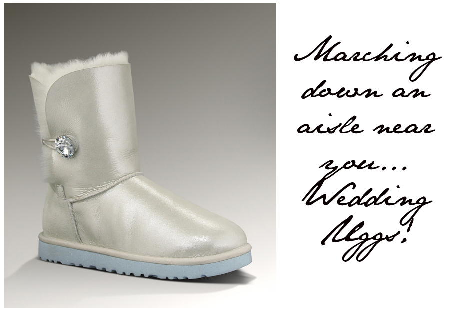 white uggs wedding