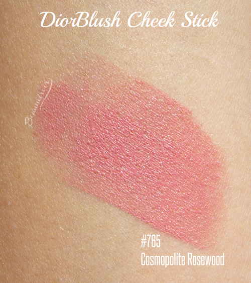 DiorBlush Cheek Stick in Cosmopolite Rosewood: swatch