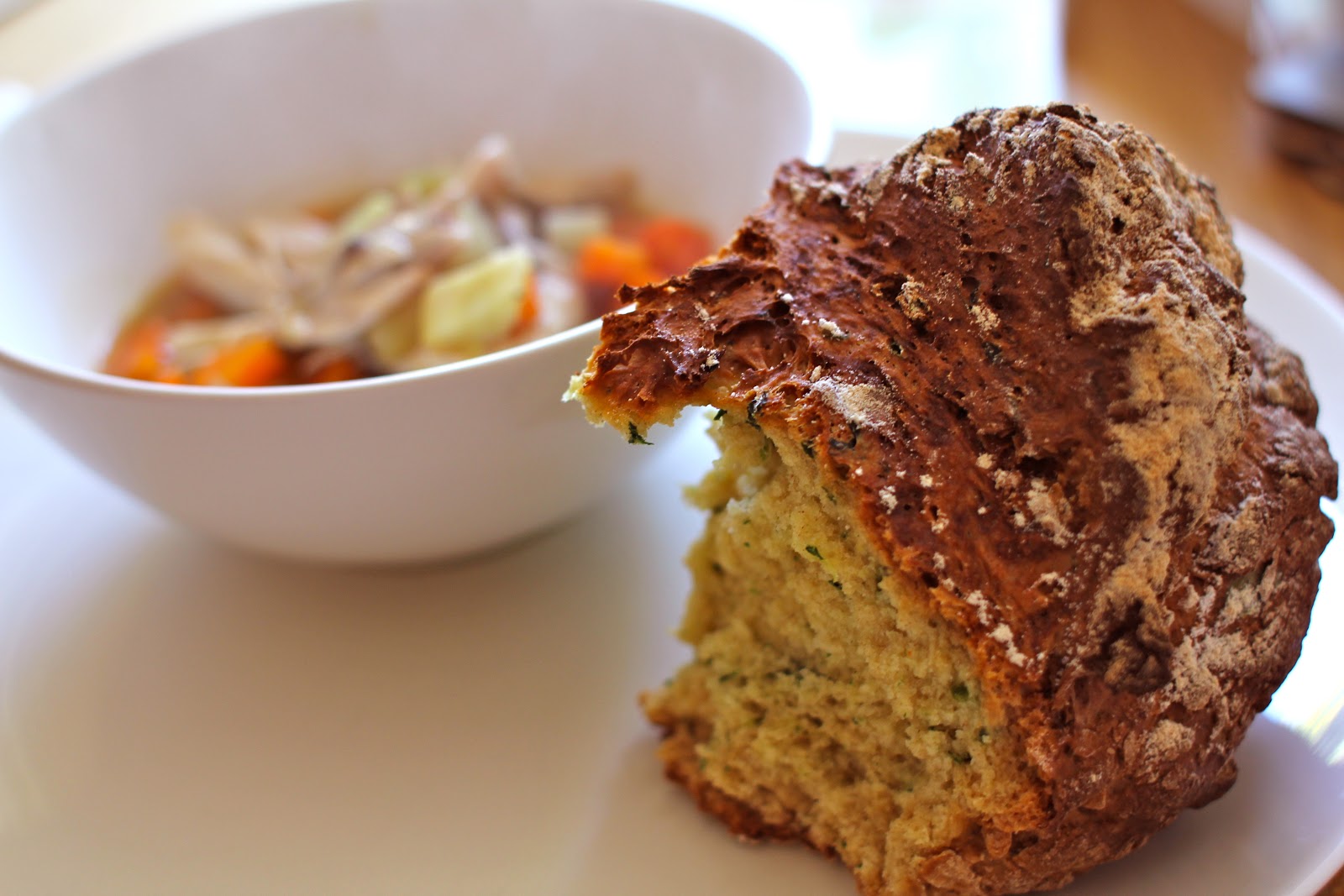 mamacook Soda Bread with Spinach and Thyme