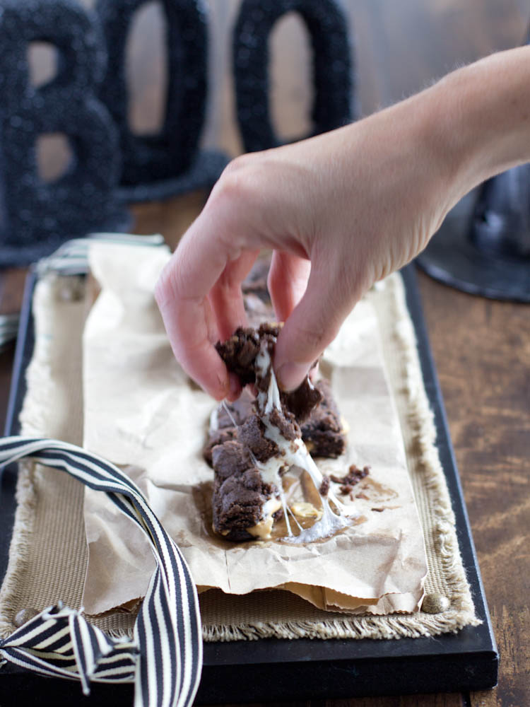 Chocolate Marshmallow Peanut Butter Brownies Oh Sweet Basil