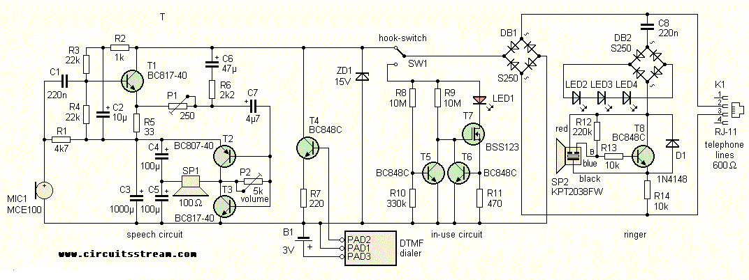A Project Of Telephone For Voip Gate Circuit Diagram