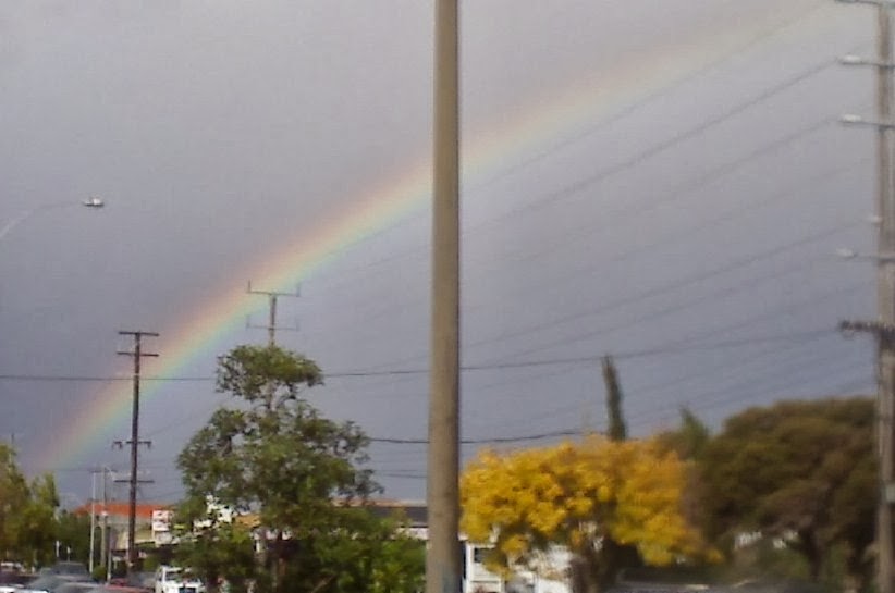 Rainbow over the minicipality