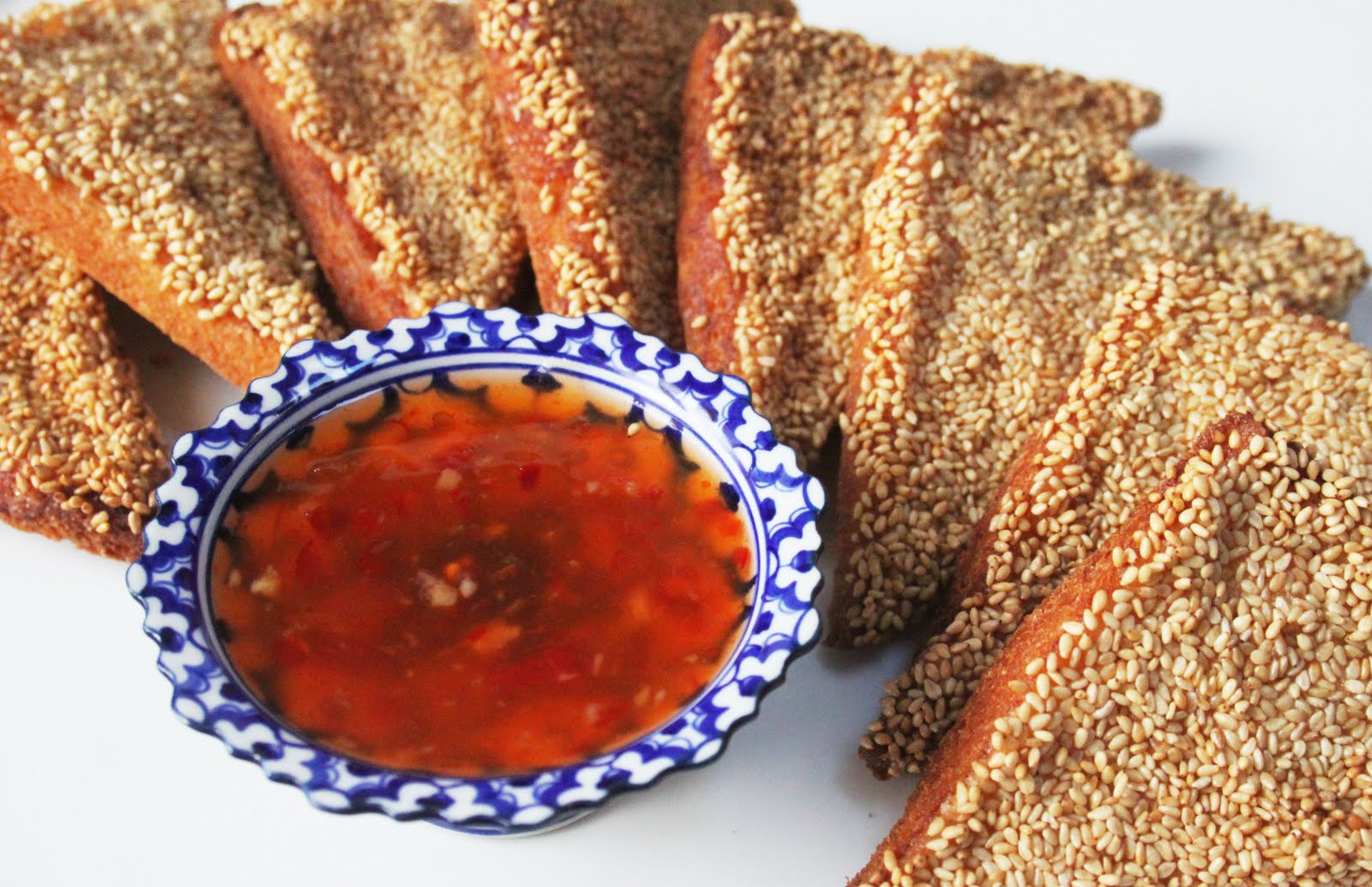 La Cuisine de Bernard Toasts Frits aux Crevettes