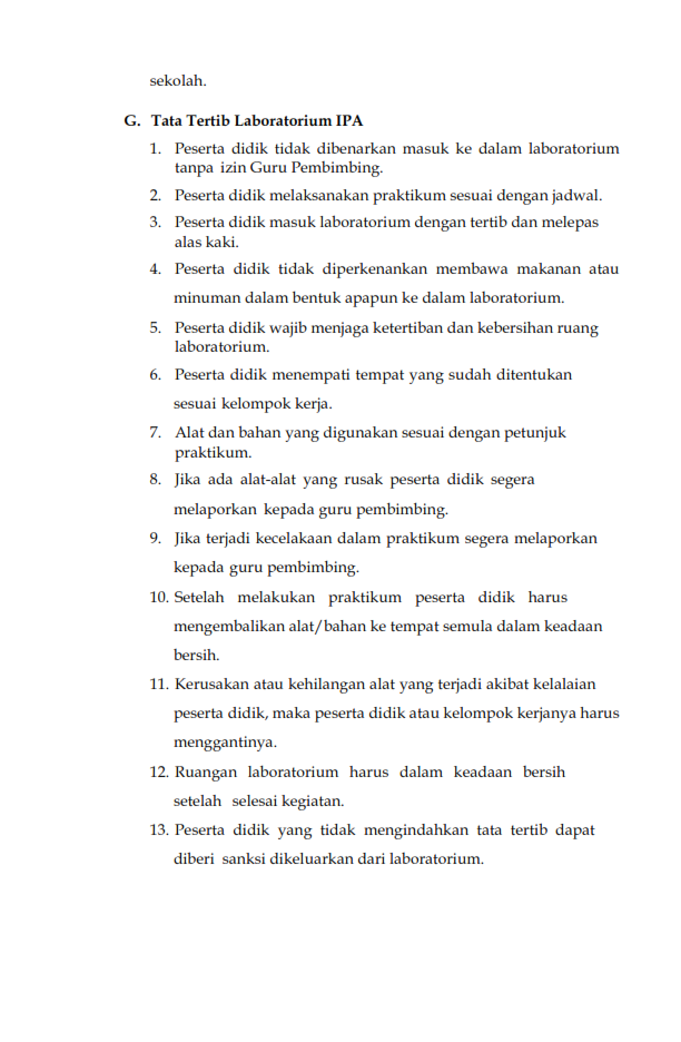 Laboratorium IPA SMP Negeri 2 Slawi