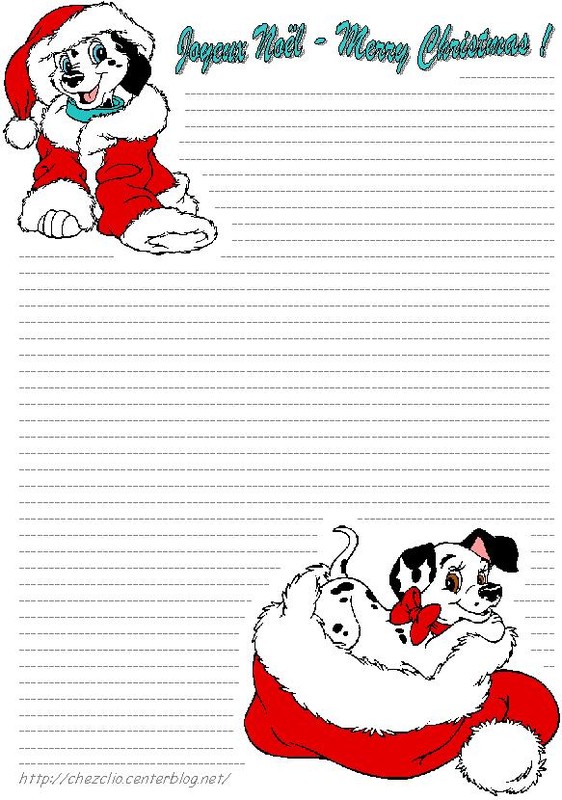 Top du Meilleur: Papier a lettre pour le Pere noel imprimer gratuit