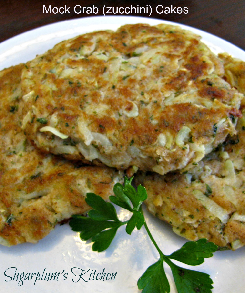 Sugarplum's Kitchen Mock Crab (Zucchini) Cakes