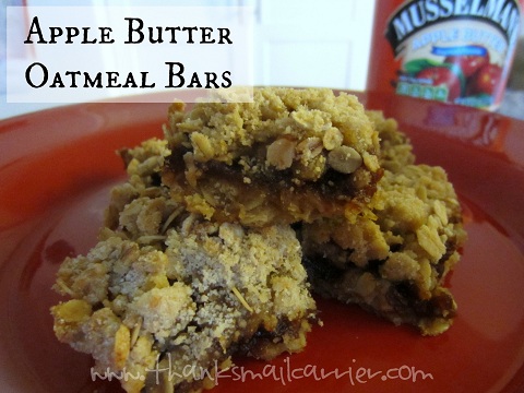 apple butter oatmeal bars recipe