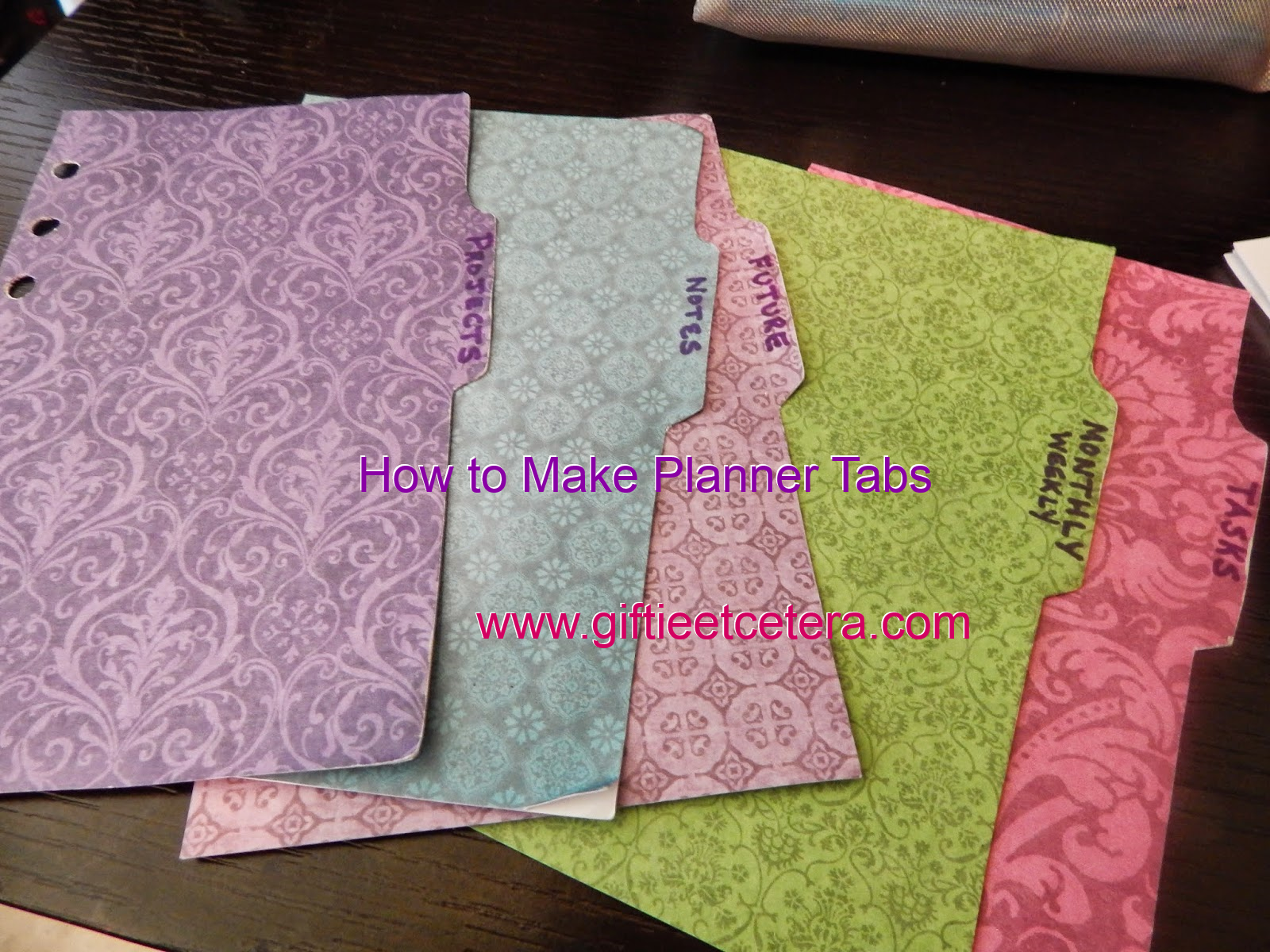 DIY Upgrading Planner Tabs Giftie Etcetera DIY Upgrading Planner Tabs