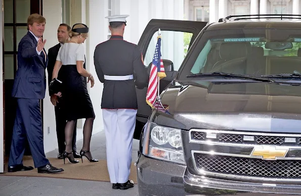 President Barack Obama meets with King Willem-Alexander and Queen Maxima of the Netherlands in the Oval Office