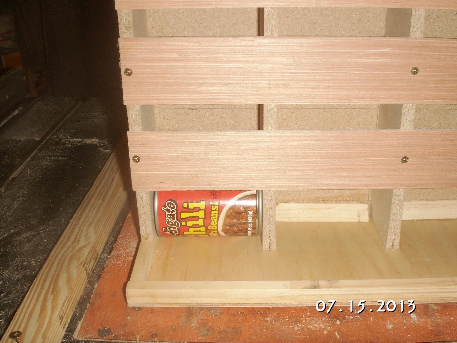 Underground Woodworking Soup Can Dispenser