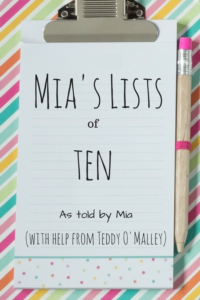 MIA'S LISTS OF TEN