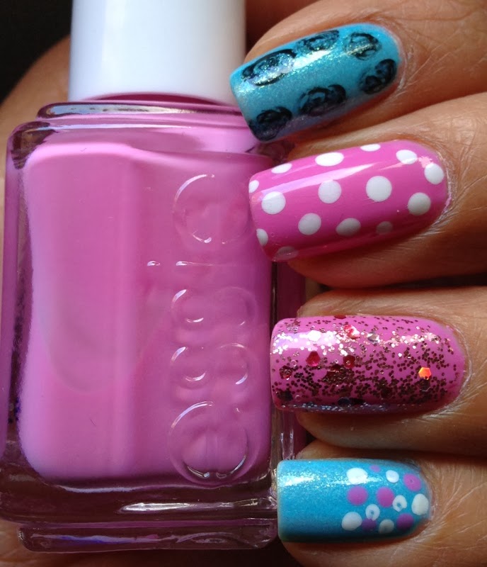 The Made Up Maiden NOTD Pink & Blue Nails for Pregnancy and Infant