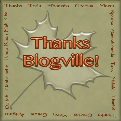 27th November  "Thanks Blogville" day.