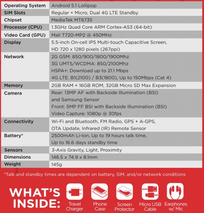 Starmobile UP Ultra Specs Starmobile UP Ultra Specs