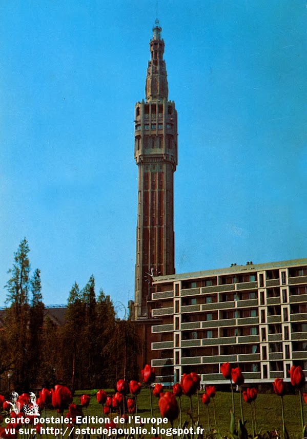 Lille - Résidence du Beffroi - Quartier Saint-Sauveur  Architectes: Jean Willerval, André Lagarde, Pierre Rignol Construction: 1962 - 1965
