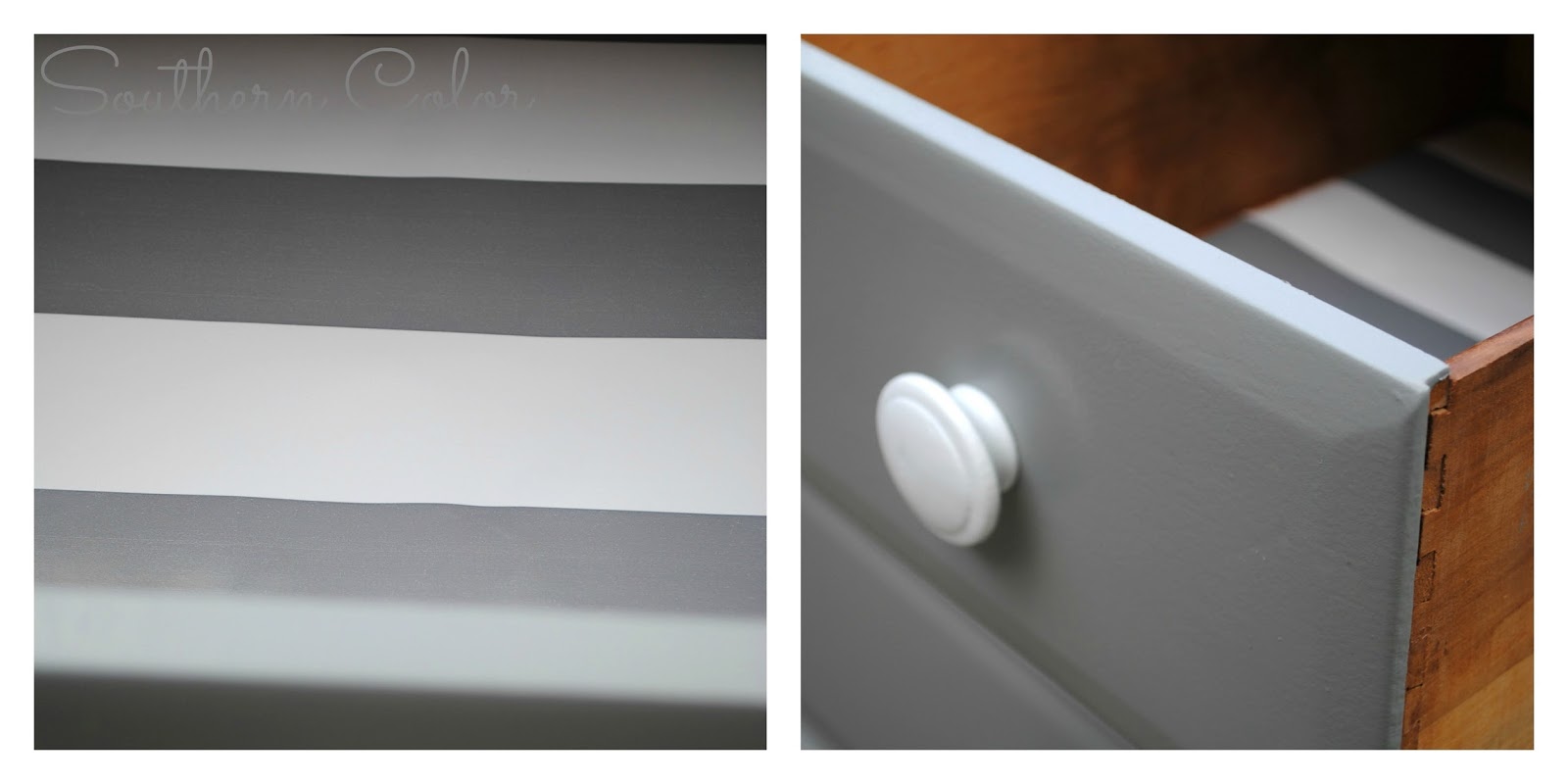 Southern Color Painted Furniture Grey Changing Table