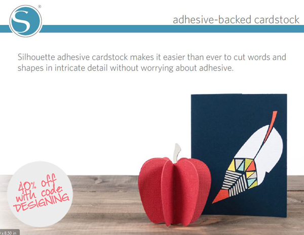 adhesive+cardstock | 40% off Silhouette Accessories Promotion + New Products | 21 |