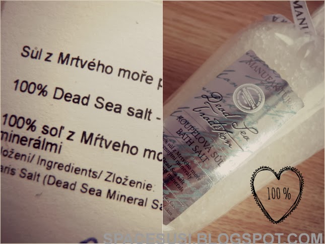 sůl do koupele, Dead Sea Salt, 100% sůl