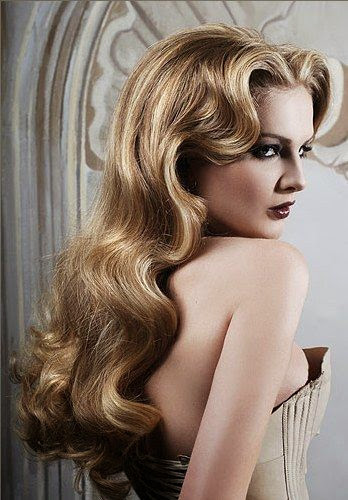 vintage hairstyles long hair