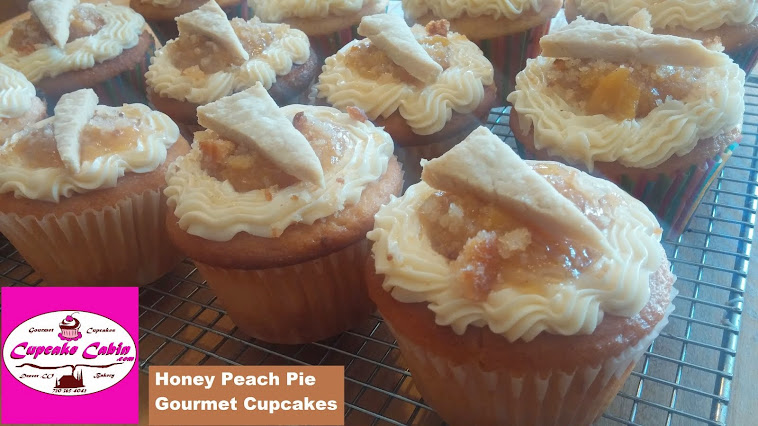 Honey Peach Pie Cupcakes