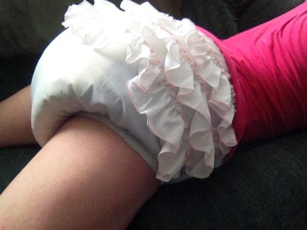Girl being punished diaper