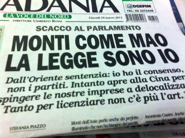 Giornalismo in Italia Padania+di+oggi+Nonleggerlo+Mao