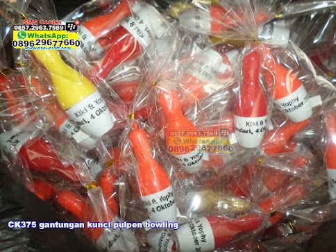Gantungan Kunci Pulpen Bowling | Souvenir Pernikahan
